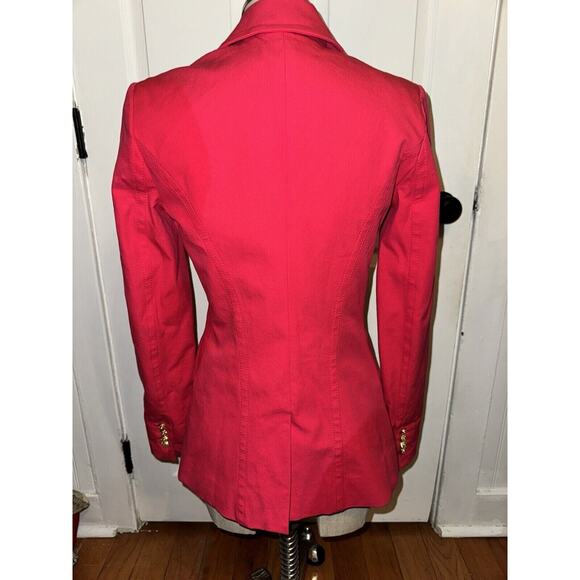 NEW Derek Lam 10 Crosby Hot Pink Rodeo Double-breasted‎ Blazer Size 2 - Picture 4 of 8